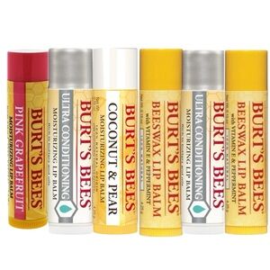 Pack of 6⚡️Burt's Bees Lip Balm